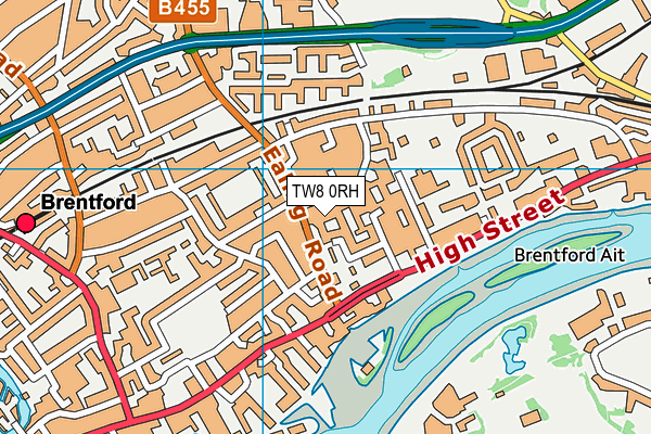 TW8 0RH map - OS VectorMap District (Ordnance Survey)