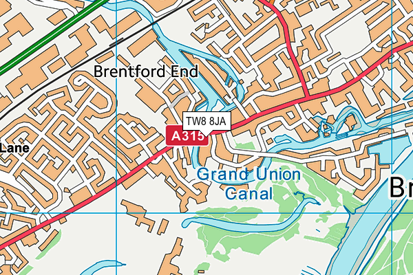 Map of BRENTFORD MANAGEMENT COMPANY LIMITED at district scale