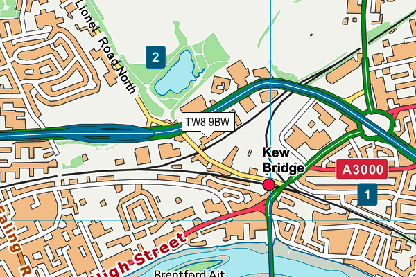 Map of BRENTFORD FC LIMITED at district scale