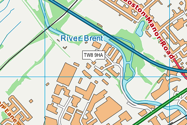 TW8 9HA map - OS VectorMap District (Ordnance Survey)