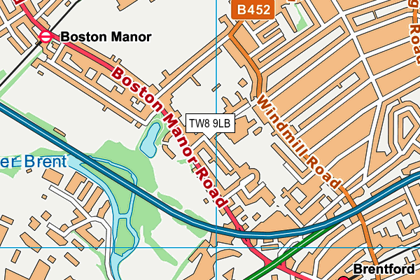 Gunnersbury Catholic School map (TW8 9LB) - OS VectorMap District (Ordnance Survey)