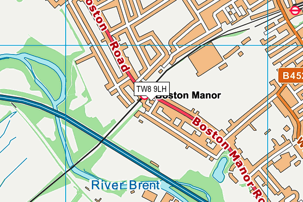 TW8 9LH map - OS VectorMap District (Ordnance Survey)