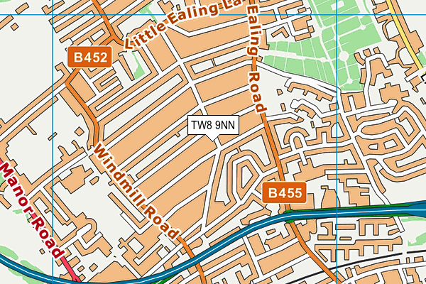 TW8 9NN map - OS VectorMap District (Ordnance Survey)