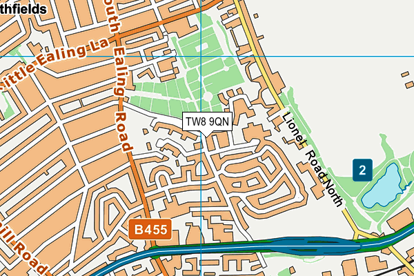 TW8 9QN map - OS VectorMap District (Ordnance Survey)