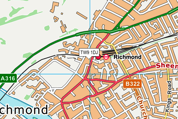 Map of RICHMOND SPA LTD at district scale