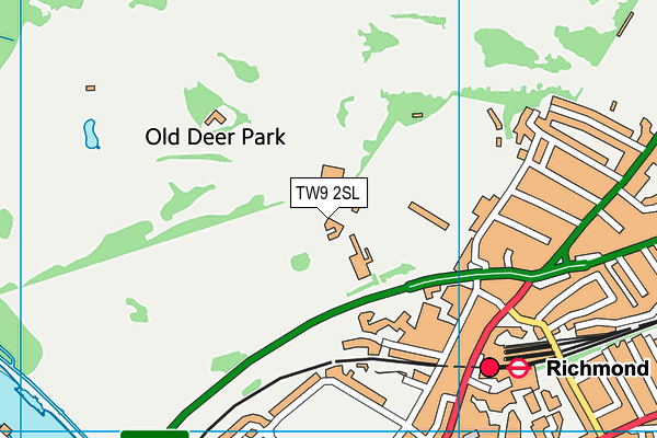 TW9 2SL map - OS VectorMap District (Ordnance Survey)