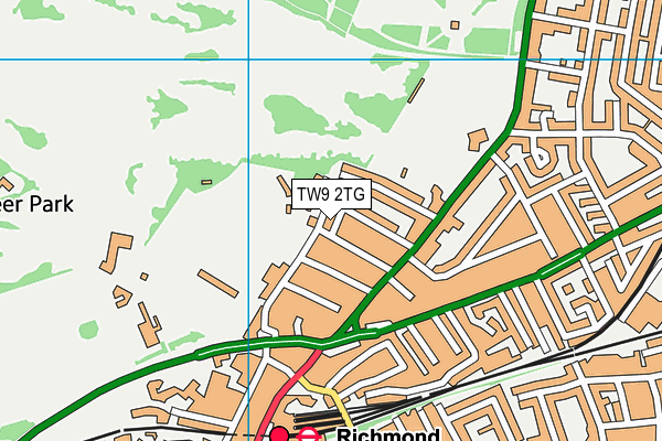 TW9 2TG map - OS VectorMap District (Ordnance Survey)