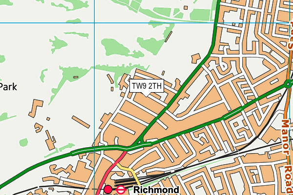 TW9 2TH map - OS VectorMap District (Ordnance Survey)