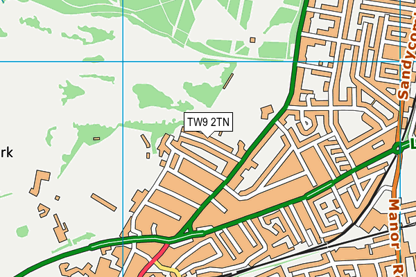 TW9 2TN map - OS VectorMap District (Ordnance Survey)