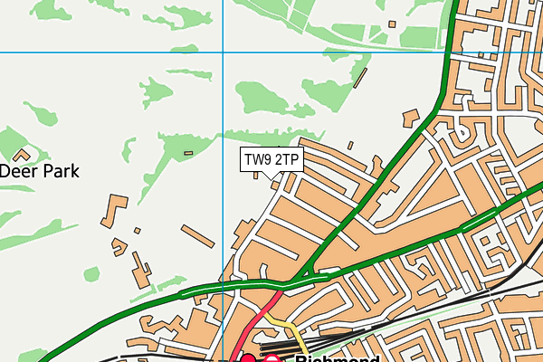 TW9 2TP map - OS VectorMap District (Ordnance Survey)