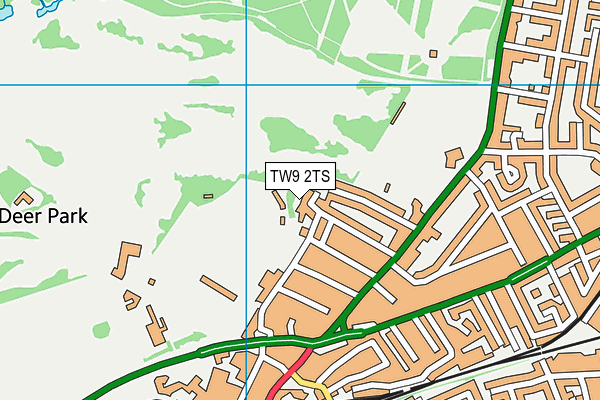 TW9 2TS map - OS VectorMap District (Ordnance Survey)
