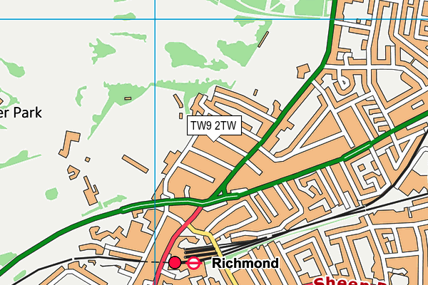 TW9 2TW map - OS VectorMap District (Ordnance Survey)