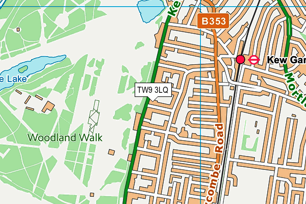 TW9 3LQ map - OS VectorMap District (Ordnance Survey)
