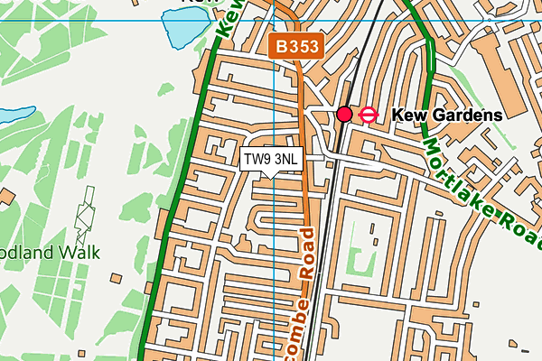 TW9 3NL map - OS VectorMap District (Ordnance Survey)