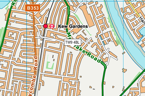TW9 4BL map - OS VectorMap District (Ordnance Survey)
