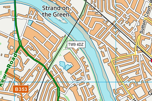 TW9 4DZ map - OS VectorMap District (Ordnance Survey)