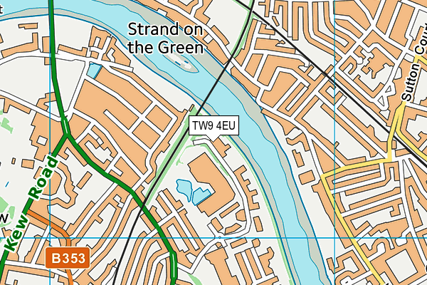 TW9 4EU map - OS VectorMap District (Ordnance Survey)