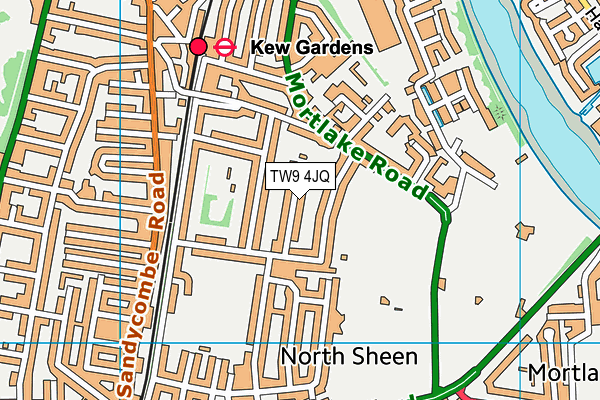 TW9 4JQ map - OS VectorMap District (Ordnance Survey)