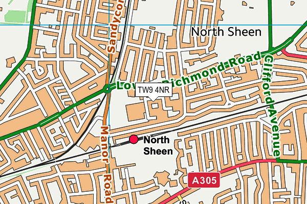 TW9 4NR map - OS VectorMap District (Ordnance Survey)