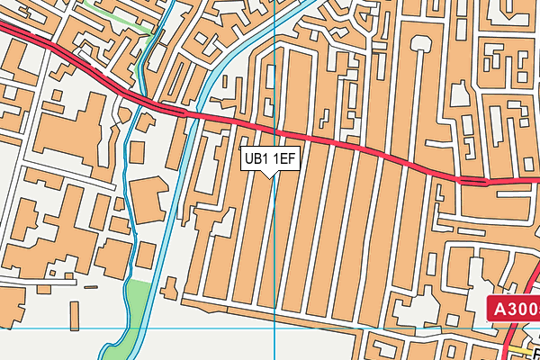 UB1 1EF map - OS VectorMap District (Ordnance Survey)