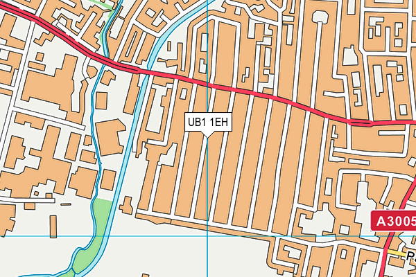 UB1 1EH map - OS VectorMap District (Ordnance Survey)
