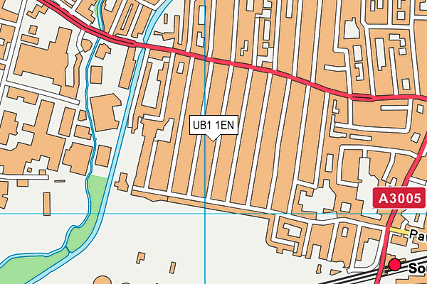 UB1 1EN map - OS VectorMap District (Ordnance Survey)