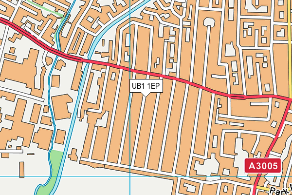 UB1 1EP map - OS VectorMap District (Ordnance Survey)