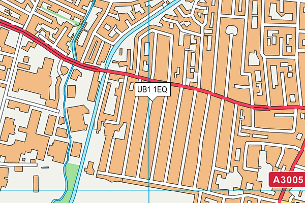 UB1 1EQ map - OS VectorMap District (Ordnance Survey)