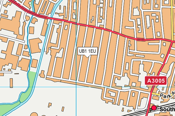 UB1 1EU map - OS VectorMap District (Ordnance Survey)