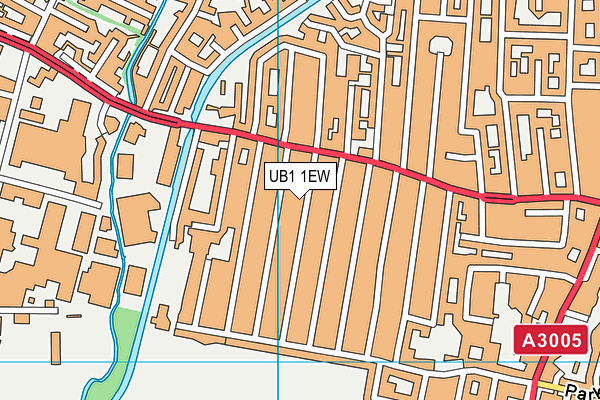 UB1 1EW map - OS VectorMap District (Ordnance Survey)