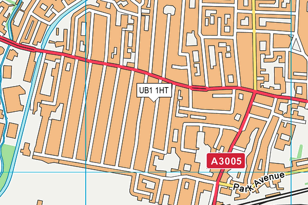 UB1 1HT map - OS VectorMap District (Ordnance Survey)