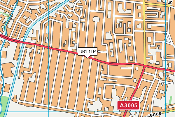 UB1 1LP map - OS VectorMap District (Ordnance Survey)