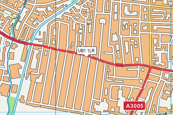 UB1 1LR map - OS VectorMap District (Ordnance Survey)
