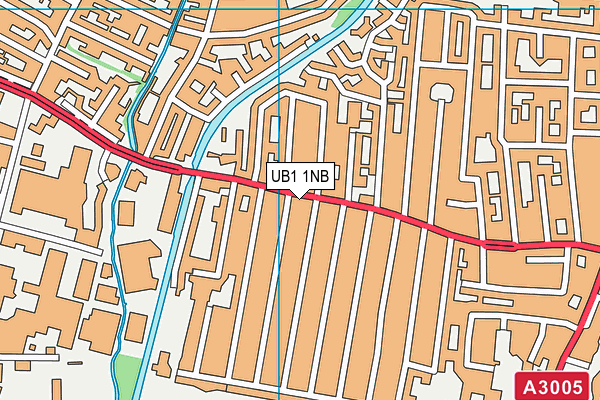 UB1 1NB map - OS VectorMap District (Ordnance Survey)