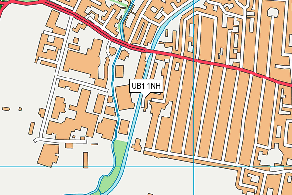 UB1 1NH map - OS VectorMap District (Ordnance Survey)