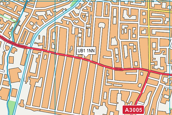 UB1 1NN map - OS VectorMap District (Ordnance Survey)