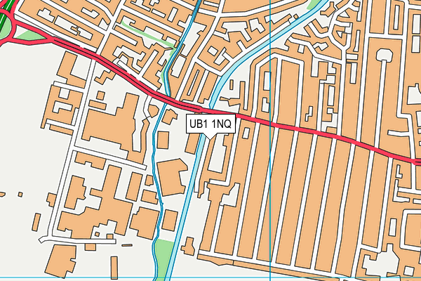 UB1 1NQ map - OS VectorMap District (Ordnance Survey)