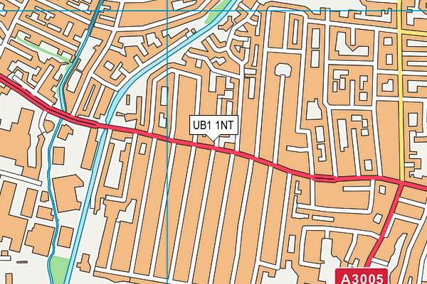 UB1 1NT map - OS VectorMap District (Ordnance Survey)