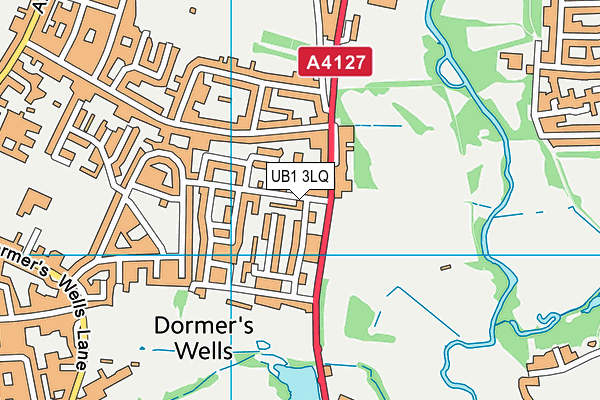 UB1 3LQ map - OS VectorMap District (Ordnance Survey)