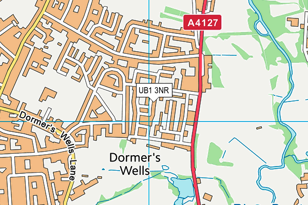 UB1 3NR map - OS VectorMap District (Ordnance Survey)