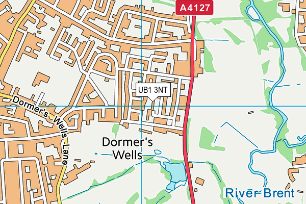 UB1 3NT map - OS VectorMap District (Ordnance Survey)