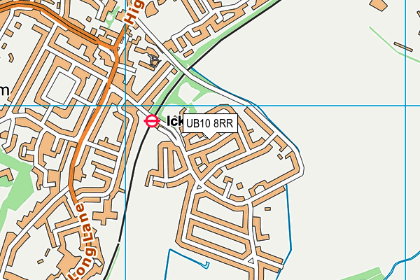 UB10 8RR map - OS VectorMap District (Ordnance Survey)