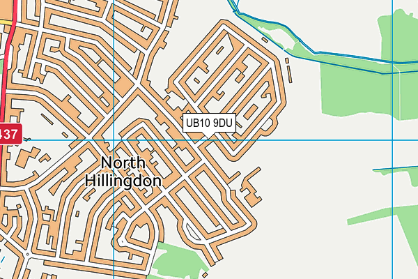 UB10 9DU map - OS VectorMap District (Ordnance Survey)