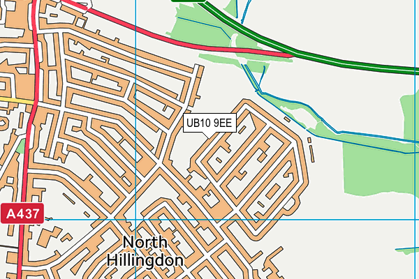 UB10 9EE map - OS VectorMap District (Ordnance Survey)