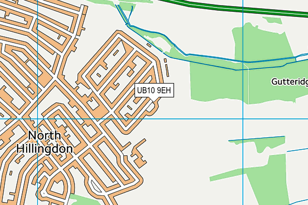 UB10 9EH map - OS VectorMap District (Ordnance Survey)