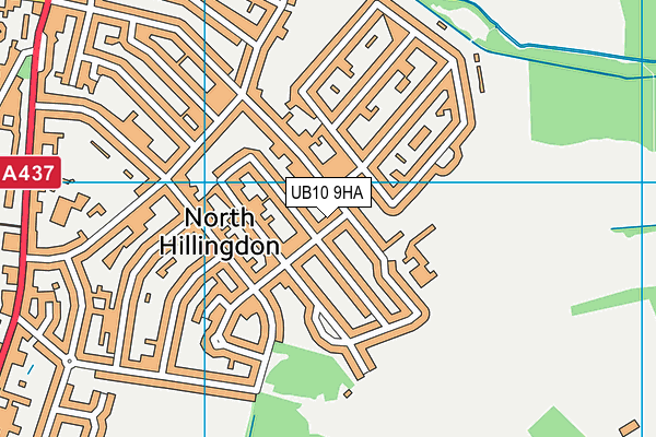 UB10 9HA map - OS VectorMap District (Ordnance Survey)