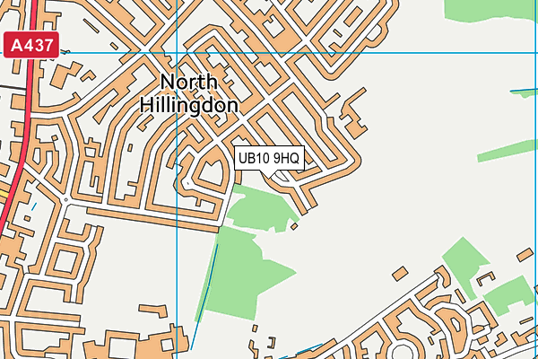 UB10 9HQ map - OS VectorMap District (Ordnance Survey)