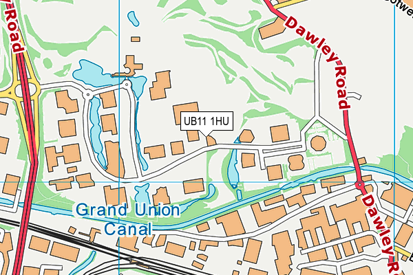 UB11 1HU map - OS VectorMap District (Ordnance Survey)