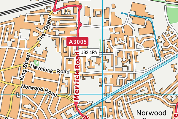 Havelock Primary School, Nursery & Arp map (UB2 4PA) - OS VectorMap District (Ordnance Survey)