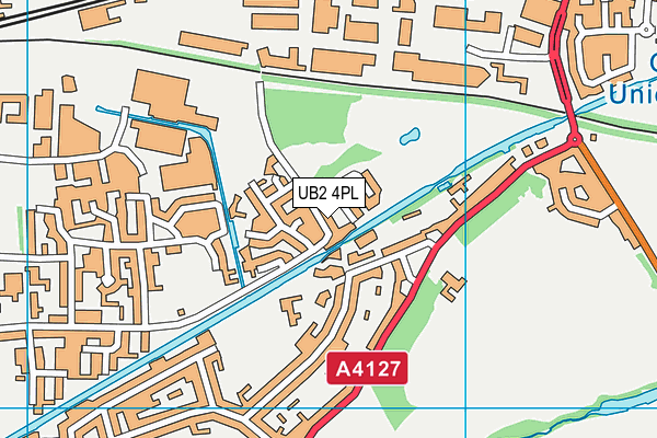 UB2 4PL map - OS VectorMap District (Ordnance Survey)